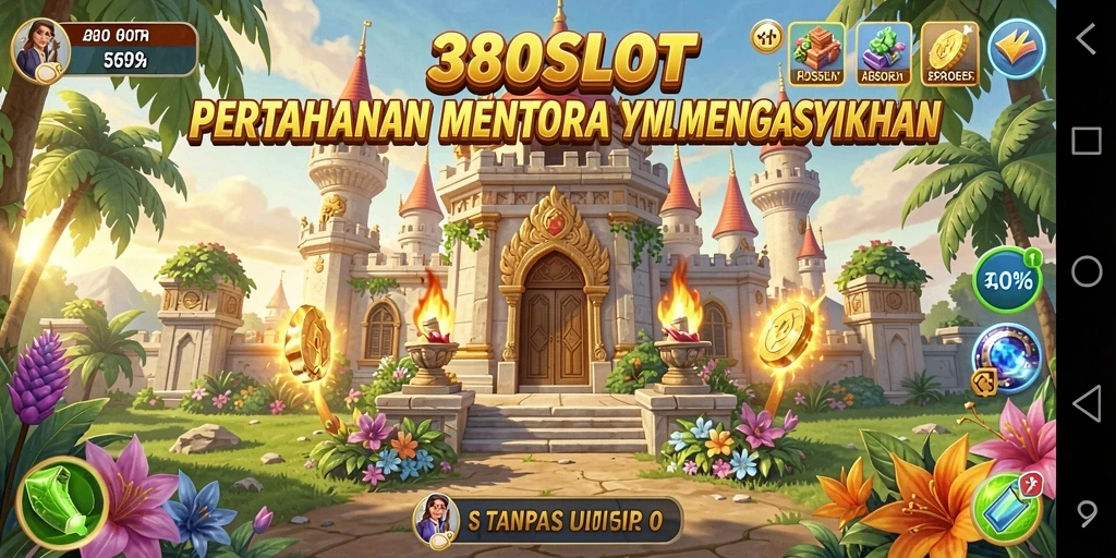 Tangkapan layar menunjukkan gameplay seru dalam 380SLOT Tower Defense.