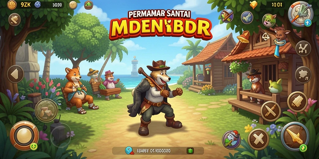 Screenshot dari gameplay menarik di 9ZK, menunjukkan aksi yang seru.