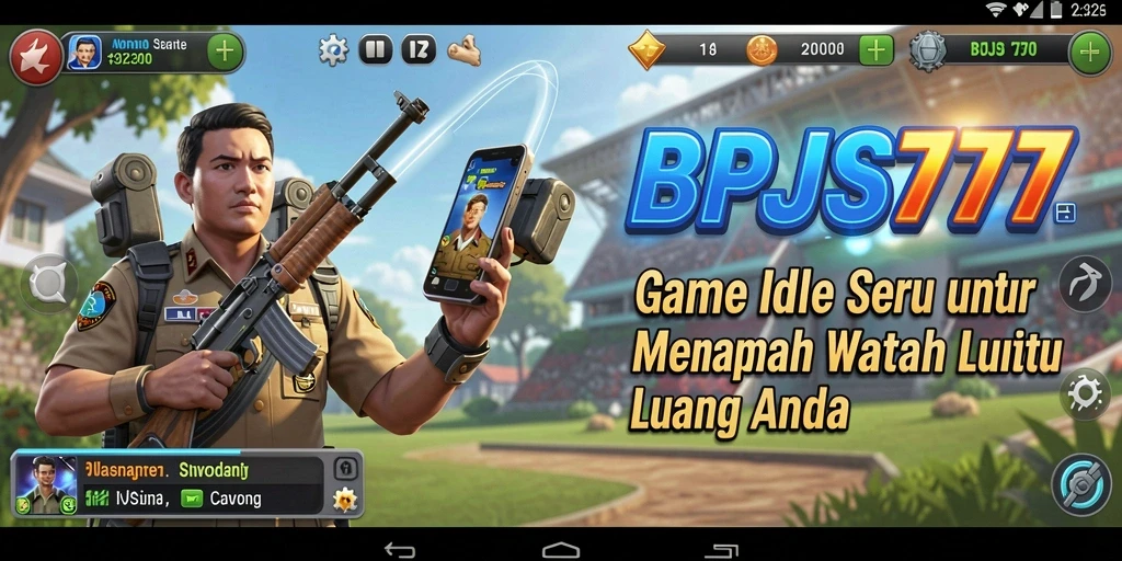 Screenshot gameplay BPJS777 menampilkan karakter yang beraksi dalam mode Idle.