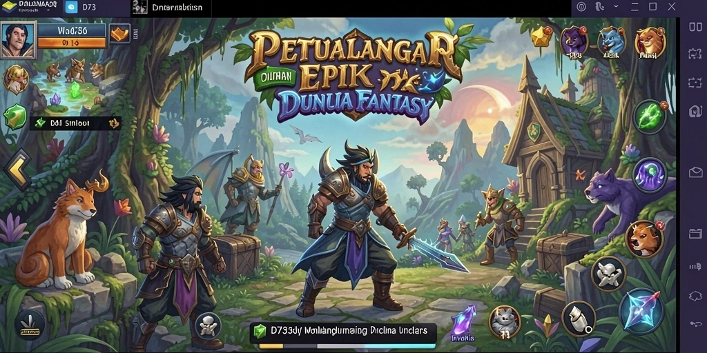 Tampilan menarik dari gameplay RPG D73 yang dinamis dan penuh aksi.