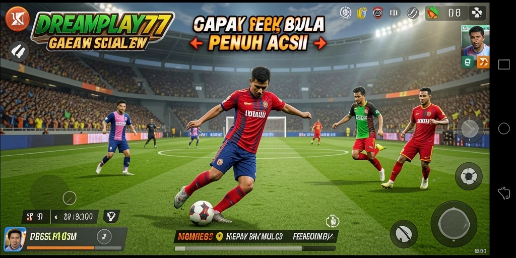 Tampilan gameplay DREAMPLAY77 yang seru dan menantang di lapangan.