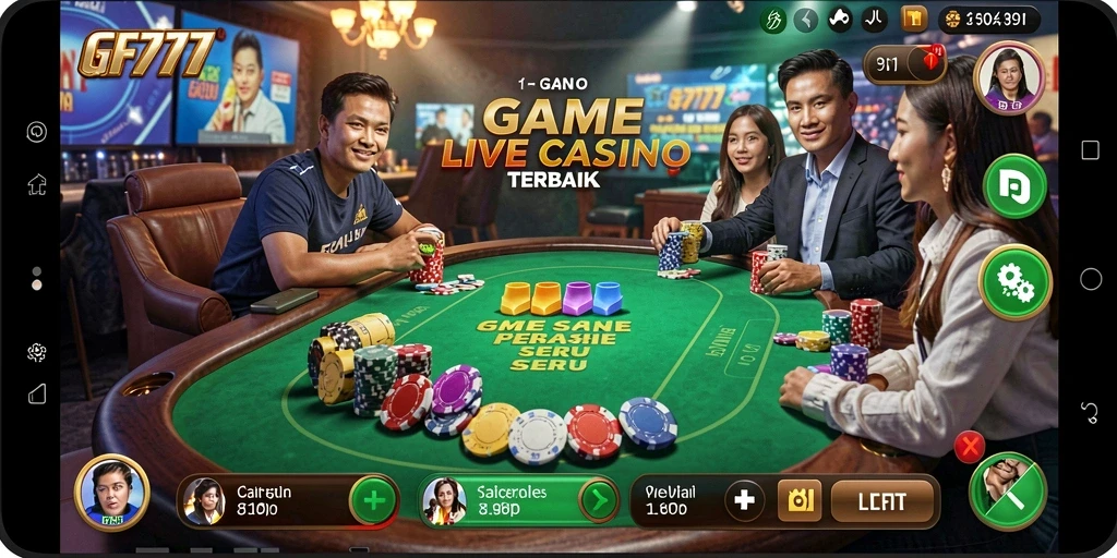 Gameplay Live Casino mendebarkan dengan dealer profesional dan interaksi langsung.