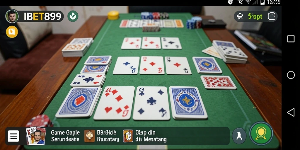 Tampilan gameplay Gaple yang seru dan interaktif di IBET899.