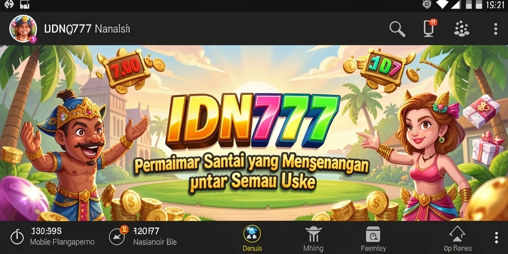 Tampilan gameplay <strong>IDN777</strong> yang cerah dan menghibur.