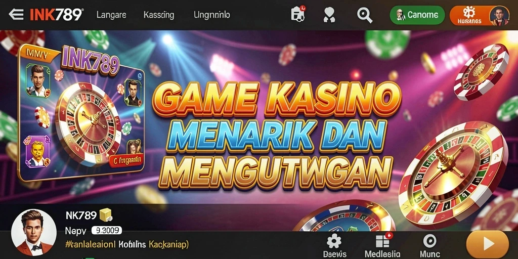Tampilan gameplay seru dari INK789 yang penuh peluang kasino.