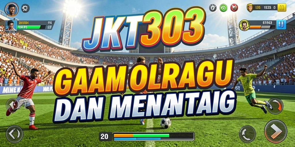 Tampilan gameplay JKT303 dengan aksi olahraga yang intens.