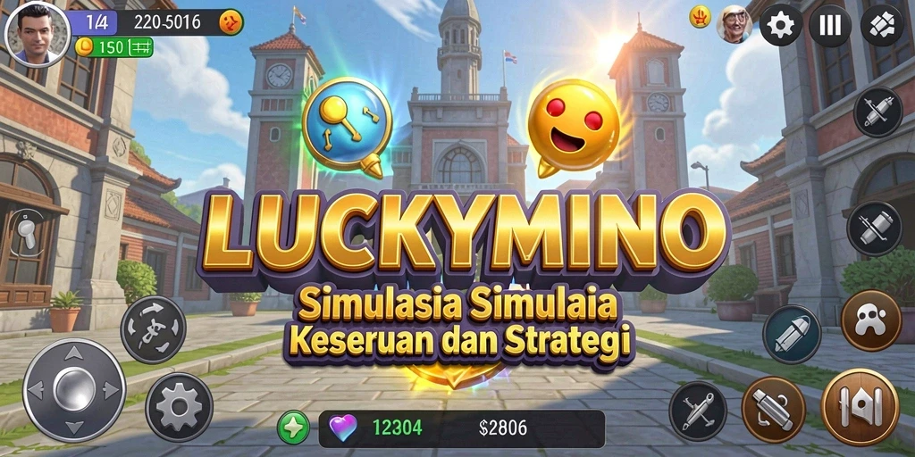 Screenshot gameplay LUCKYMINO yang menunjukkan aksi simulasi yang seru.