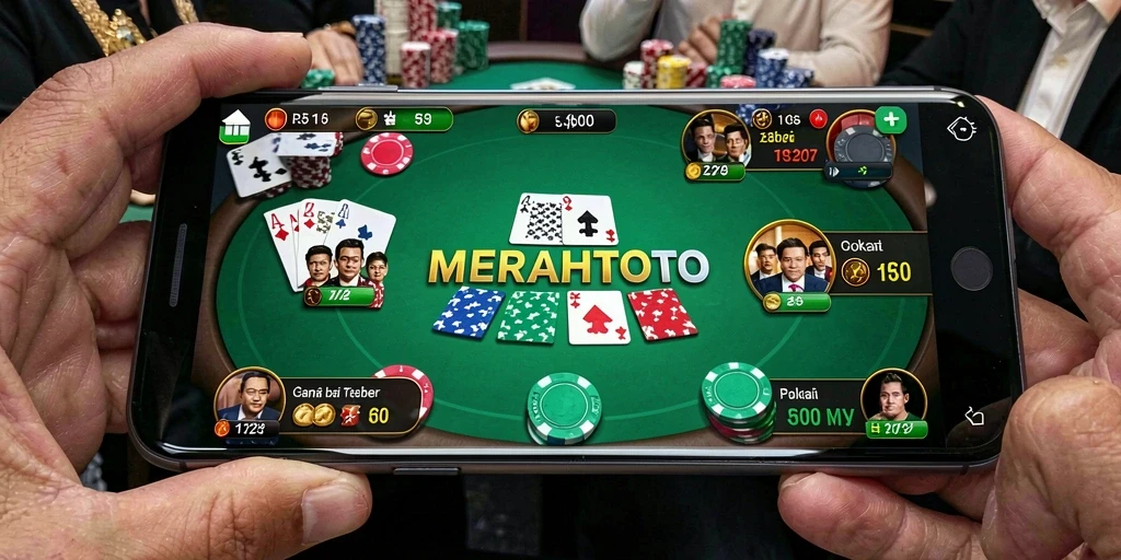 Tampilan gameplay seru di MERAHTOTO dengan pemain berkompetisi.