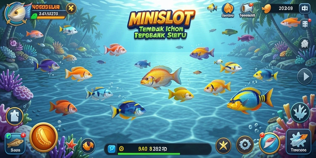Tampilan seru gameplay Tembak Ikan di MINISLOT.