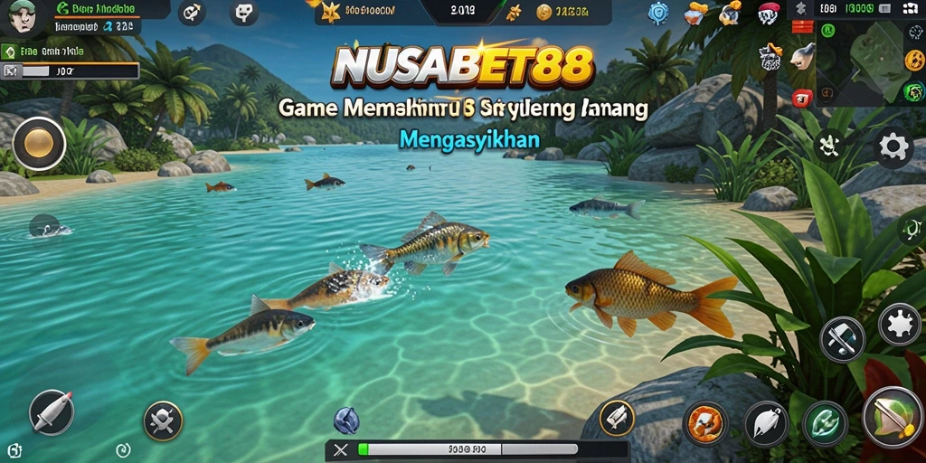 Tampilan gameplay memancing yang seru di NUSABET88.