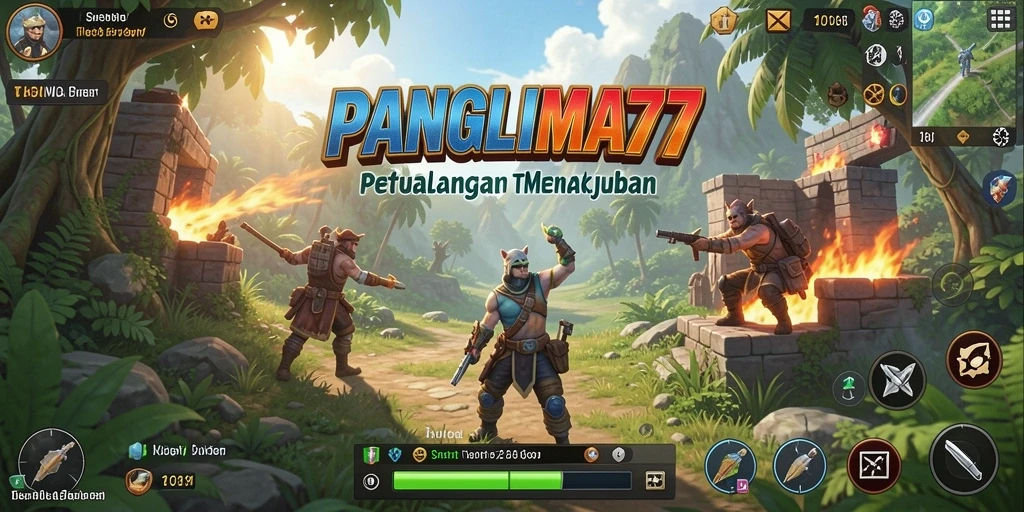 Gameplay seru dalam dunia terbuka PANGLIMA77 yang menakjubkan.