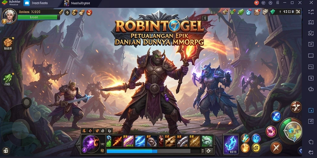 Tampilan gameplay seru dalam dunia MMORPG ROBINTOGEL.