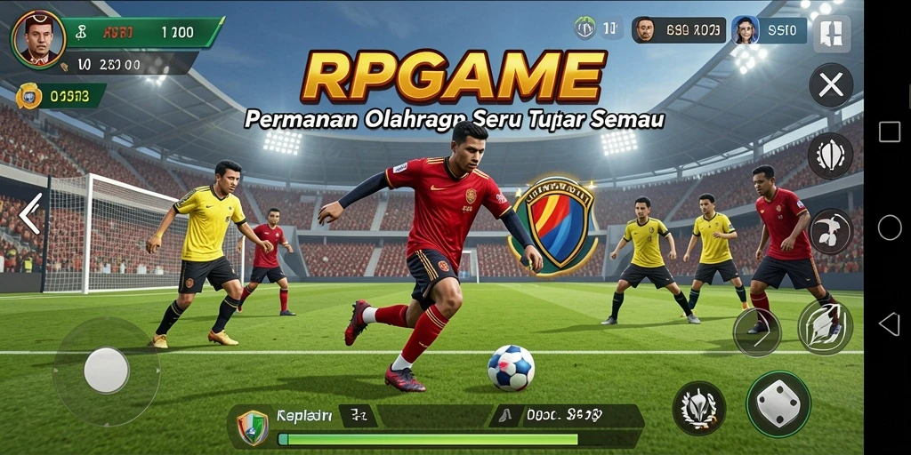 Gambar menampilkan gameplay seru dalam RPGAME.