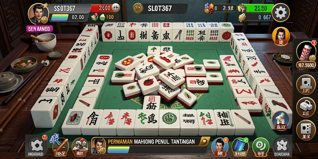 Tampilan gameplay Mahjong yang menarik dan mendebarkan di SLOT367.