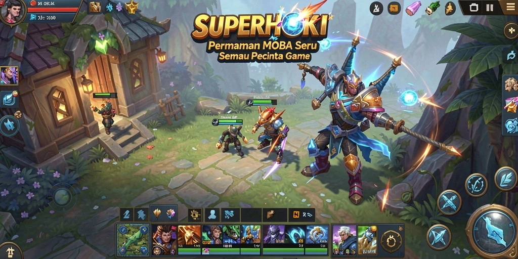 Gameplay seru dan penuh strategi dalam SUPERHOKI
