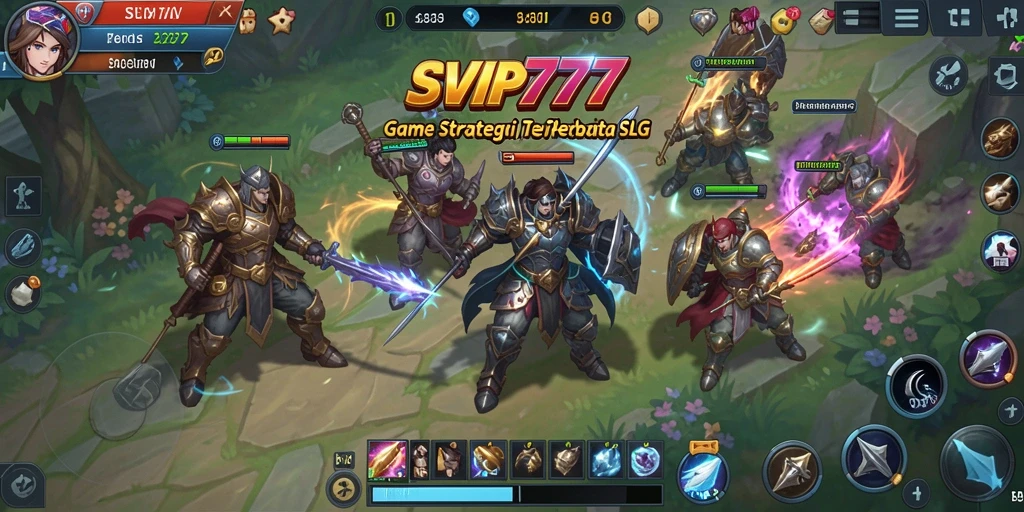 Screenshot utama SVIP777 menampilkan aksi gameplay SLG yang seru.