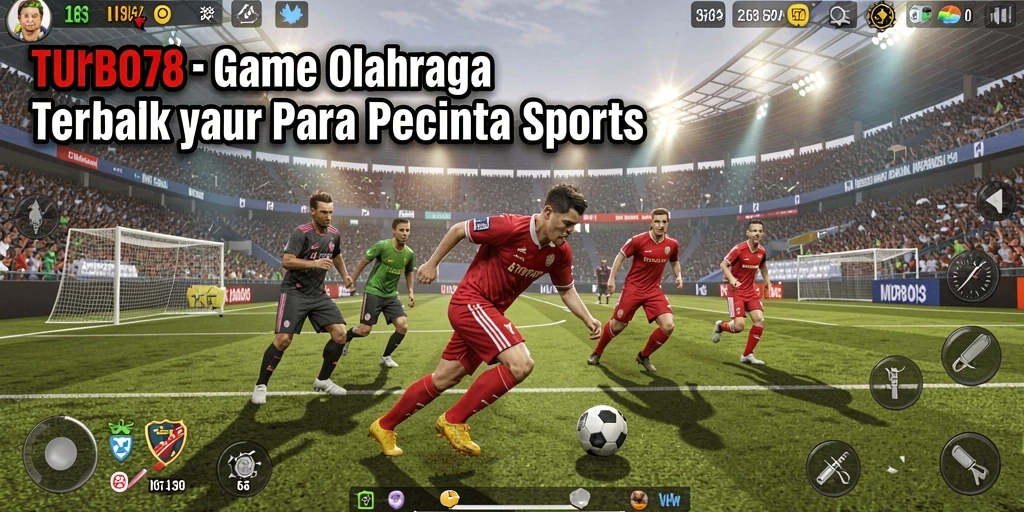 Screenshot utama TURBO78 menampilkan aksi mendebarkan dalam permainan olahraga.